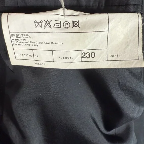 Armani Collezioni Blazer Men Size 44R Black 3-Button Jacket Neiman Marcus Italy